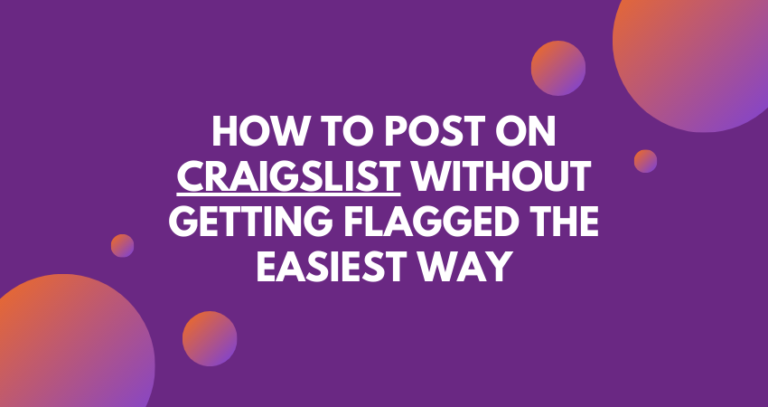 how to post pets on craigslist without getting flagged